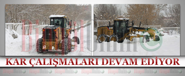 Kar çalışmaları devam ediyor