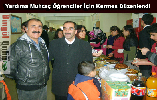 Karlıova lisesinde kermes