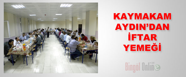 Kaymakam aydın`dan iftar yemeği