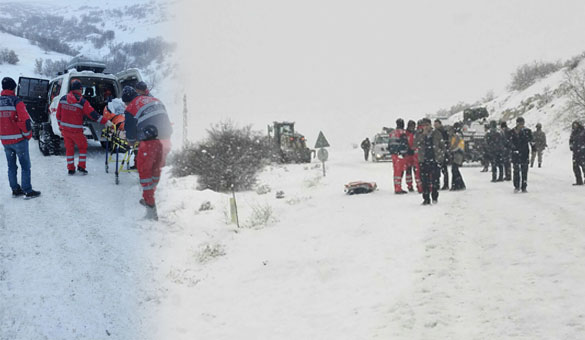 Kiğı yolunda kaza: 1 ölü 3 yaralı