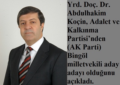 Koçin, ak parti`den aday adayı