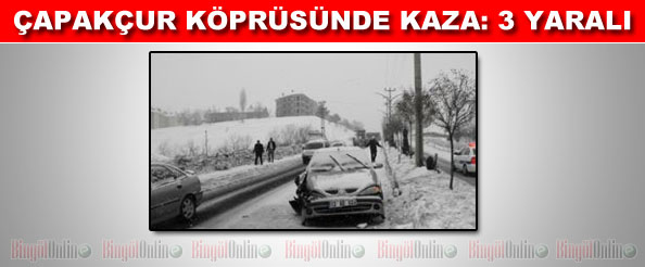 Köprüde kaza: 3 yaralı