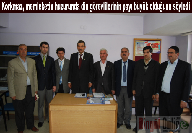 Korkmaz: memleketin huzurundan din görevlilerinin payı büyük
