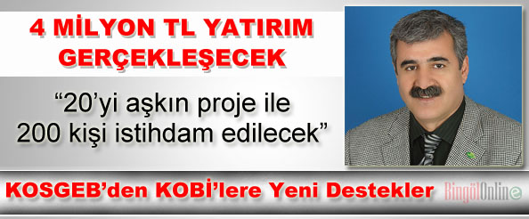 Kosgeb`den kobi`lere yeni destekler