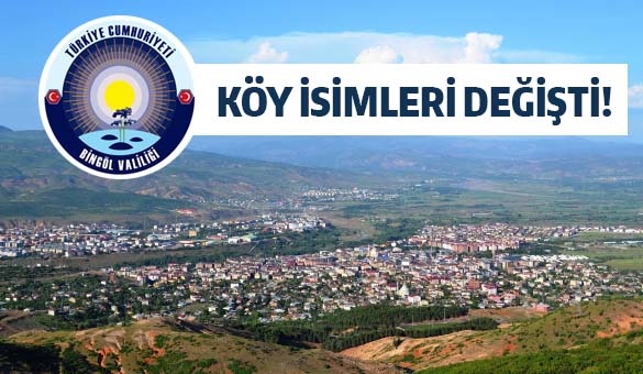 Köy isimleri değişti!