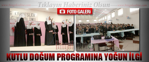 Kutlu doğum programına yoğun ilgi