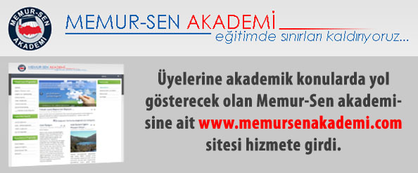 Memur-sen üyelerine akademik site