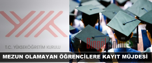 Mezun olamayan öğrencilere kayıt müjdesi