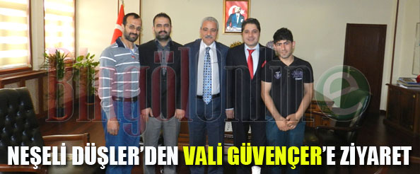 Neşeli düşler`den vali güvençer`e ziyaret