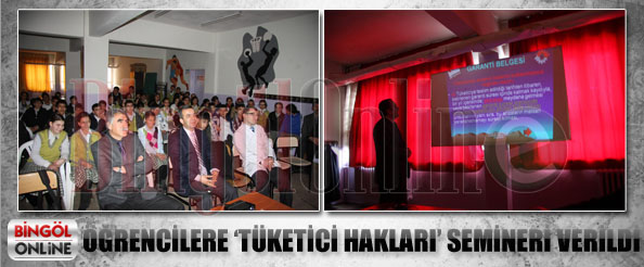 Öğrencilere `tüketici hakları` semineri verildi