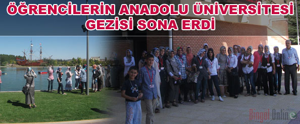 Öğrencilerin anadolu üniversitesi gezisi sona erdi