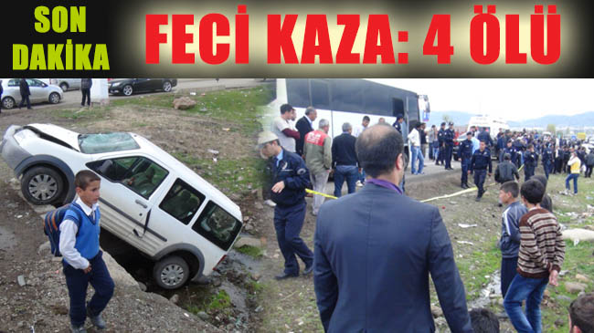 Ölüm yolunda feci kaza: 4 ölü