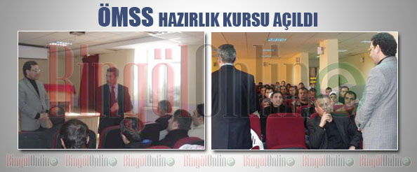 Ömss hazırlık kursu açıldı