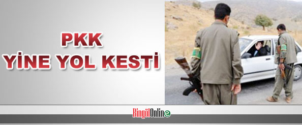 Pkk yine yol kesti