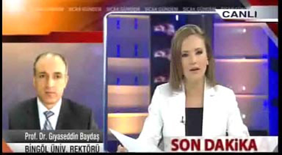 Rektör baydaş, samanyolu`nda bingöl üniversitesi`ni anlattı