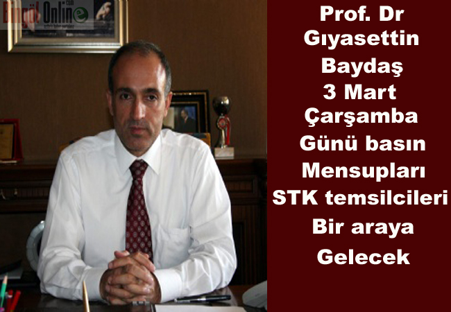 Rektör baydaş, yarın değerlendirme toplantısı yapacak