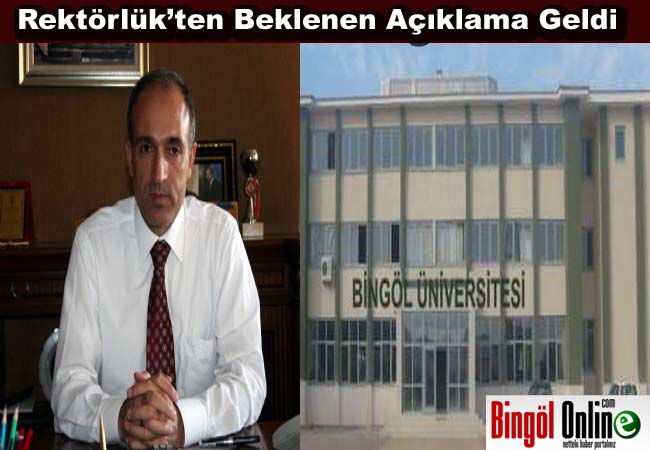 Rektörden her iddiaya bir cevap
