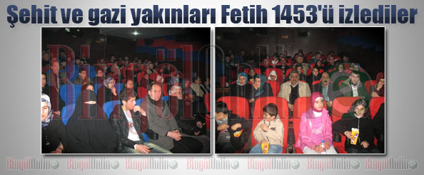 Şehit ve gazi yakınları fetih 1453`ü izlediler