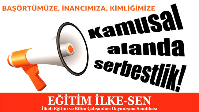 Serbest kıyafet eylemine eğitim ilke-sen`den destek