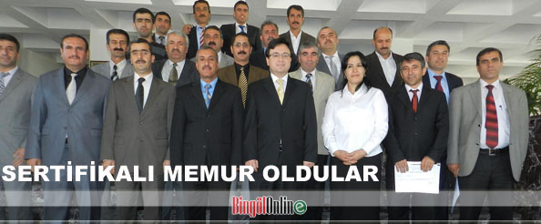 Sertifikalı memur oldular