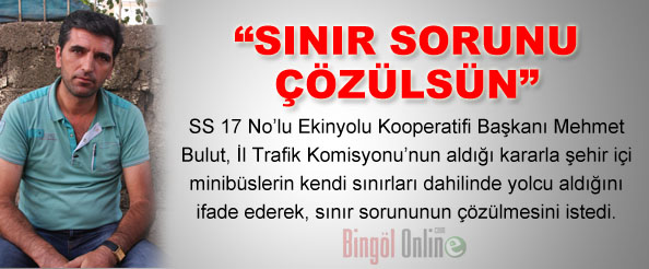 Sınır sorunu çözülsün