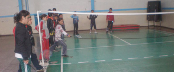 Solhan`da badminton kursu açıldı