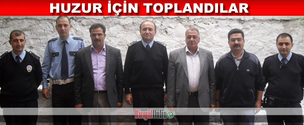 Solhan`da huzur toplantısı yapıldı