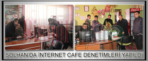 Solhan`da internet cafe denetimleri yapıldı