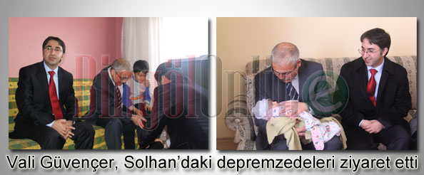 Solhan`daki depremzedelere ziyaret