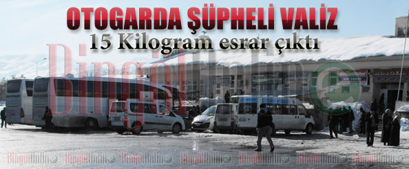 Şüpheli valizde esrar çıktı