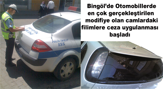 Sürücüler renkli cam filmi için uyarıldı