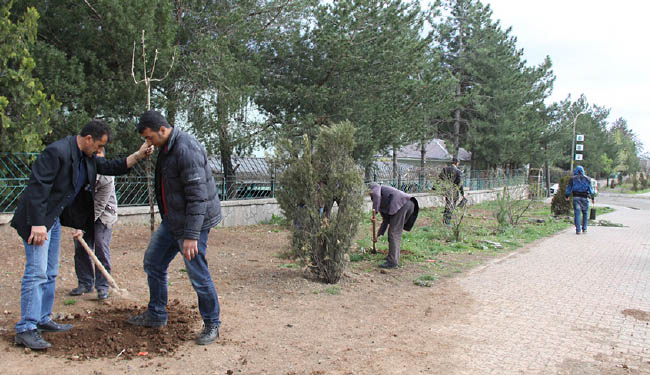 Temiz ve yeşil bir çevre hazırlığı