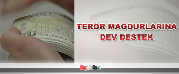 Terör mağdurlarına dev destek