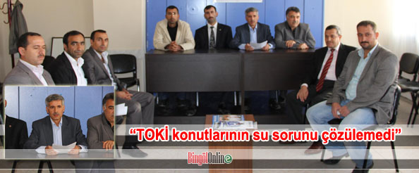 Toki konutlarının su sorunu çözülemedi