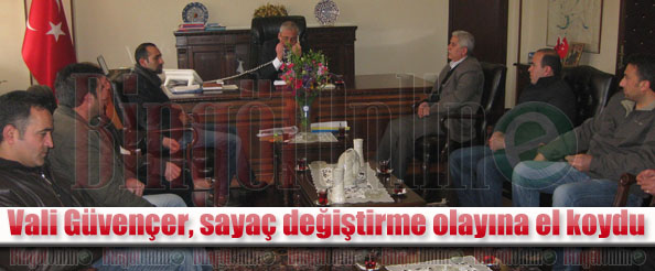 Vali, sayaç değiştirme olayına el koydu