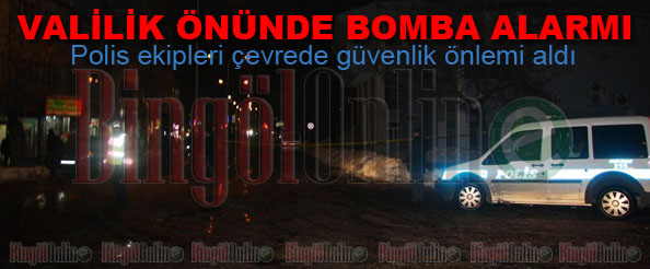 Valilik önünde bomba alarmı