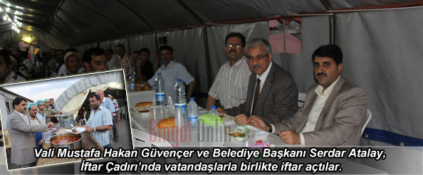 Vatandaşlarla birlikte iftar açtılar