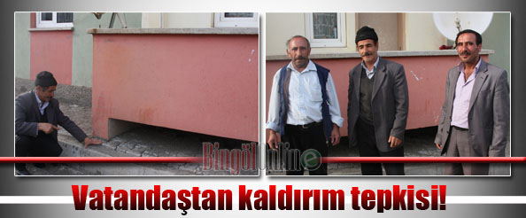 Vatandaştan kaldırım tepkisi!