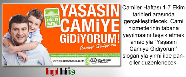 Yaşasın camiye gidiyorum