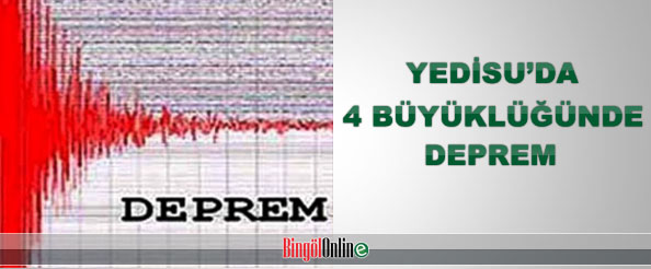 Yedisu`da 4 büyüklüğünde deprem