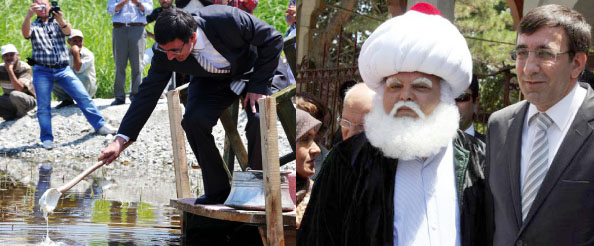 Yılmaz, nasreddin hoca ile göle maya çaldı