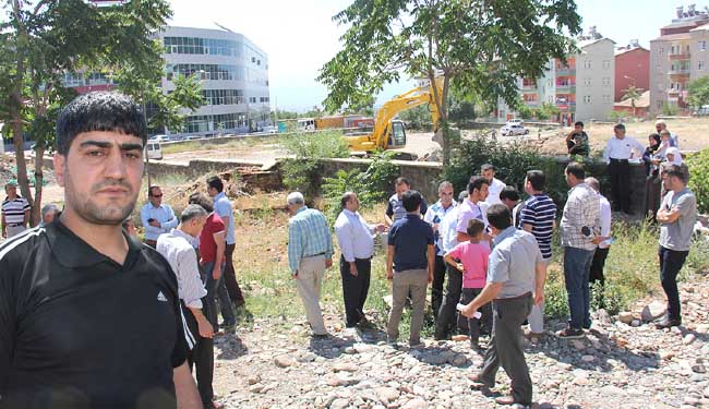 Yurt yapımına protesto engeli!