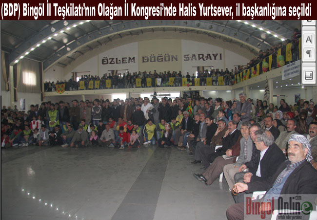 Yurtsever bdp il başkanlığı`na seçildi