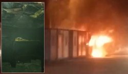 Bingöl`de şantiye konteyneri yandı! 1 işçi öldü