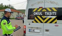 Bingöl`de okul servisleri denetlenip öğrenciler bilgilendirildi