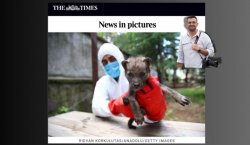 AA muhabiri Korkulutaş`ın fotoğrafı The Times`ta