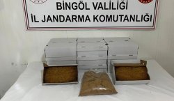 Bingöl`de kenevir ve kaçak tütün ele geçirildi
