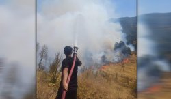 Bingöl`de kırsal alanda yangın