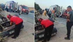 Otomobil takla attı: 6 yaralı