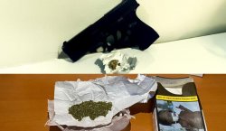 Bingöl`de ruhsatsız tabanca ve uyuşturucu ele geçirildi